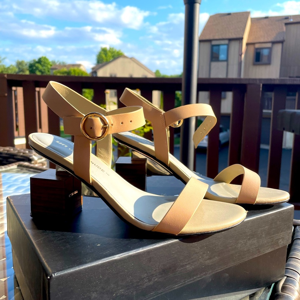 United Nude block-heel nude sandals